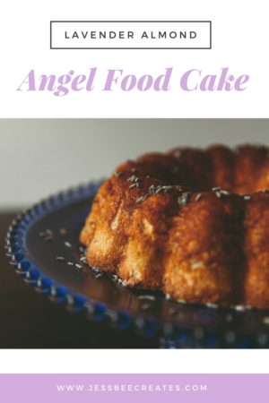 Lavender Almond Angel Food Cake Recipe