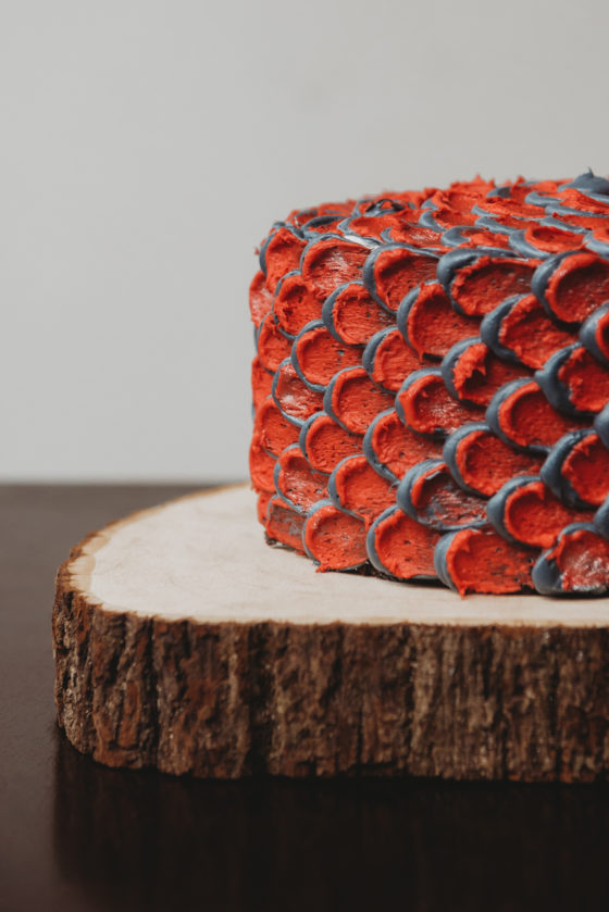 Dragon Scale Birthday Cake