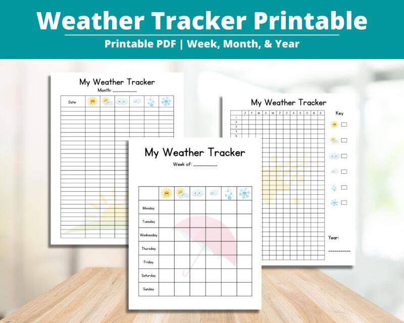 Free Weather Tracking Printables