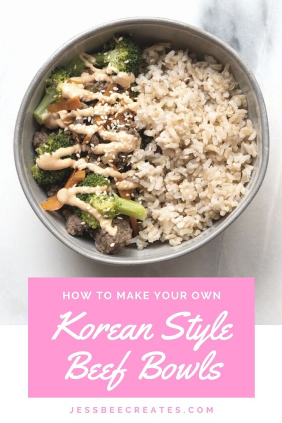 Korean Style Beef Bowls