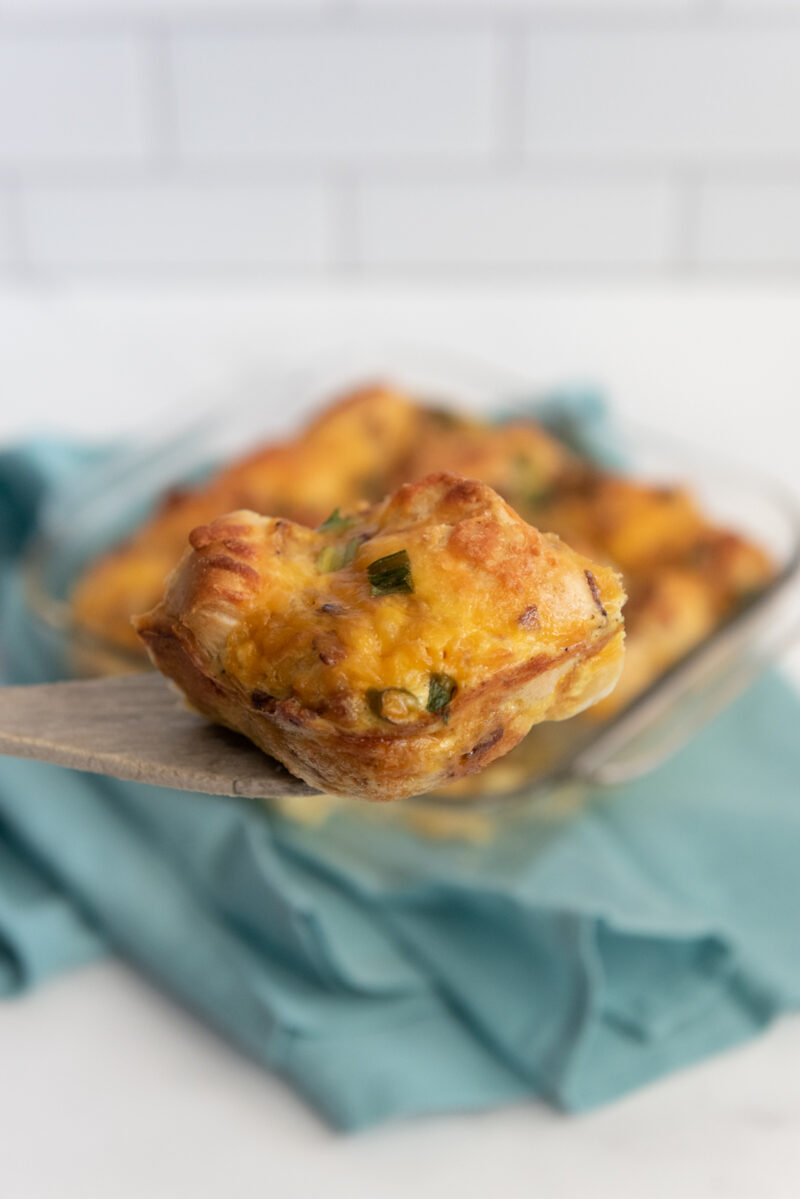 Cheesy Egg and Biscuit Breakfast Casserole