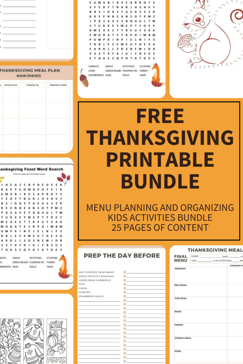 Simplify Your Thanksgiving with These Free, Fun, and Organizational Printables